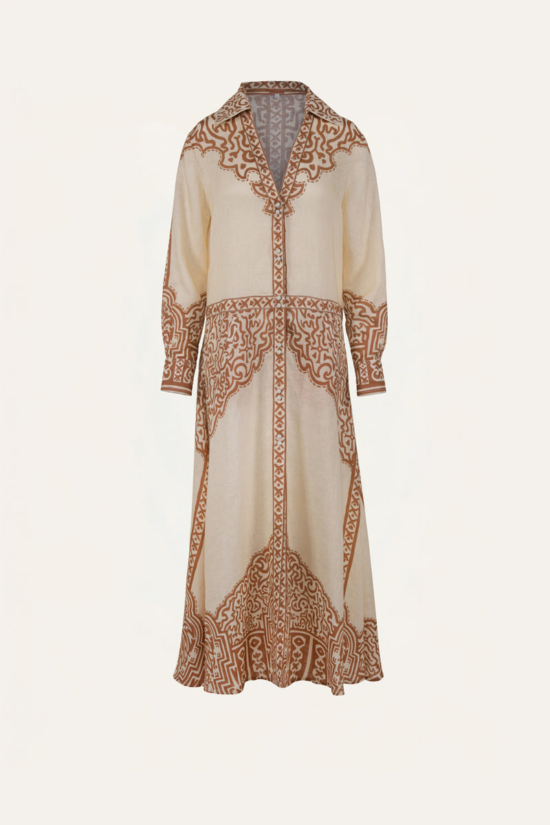 Modern Markings Shirt Dress - Pre Fall '26 | Johanna Ortiz