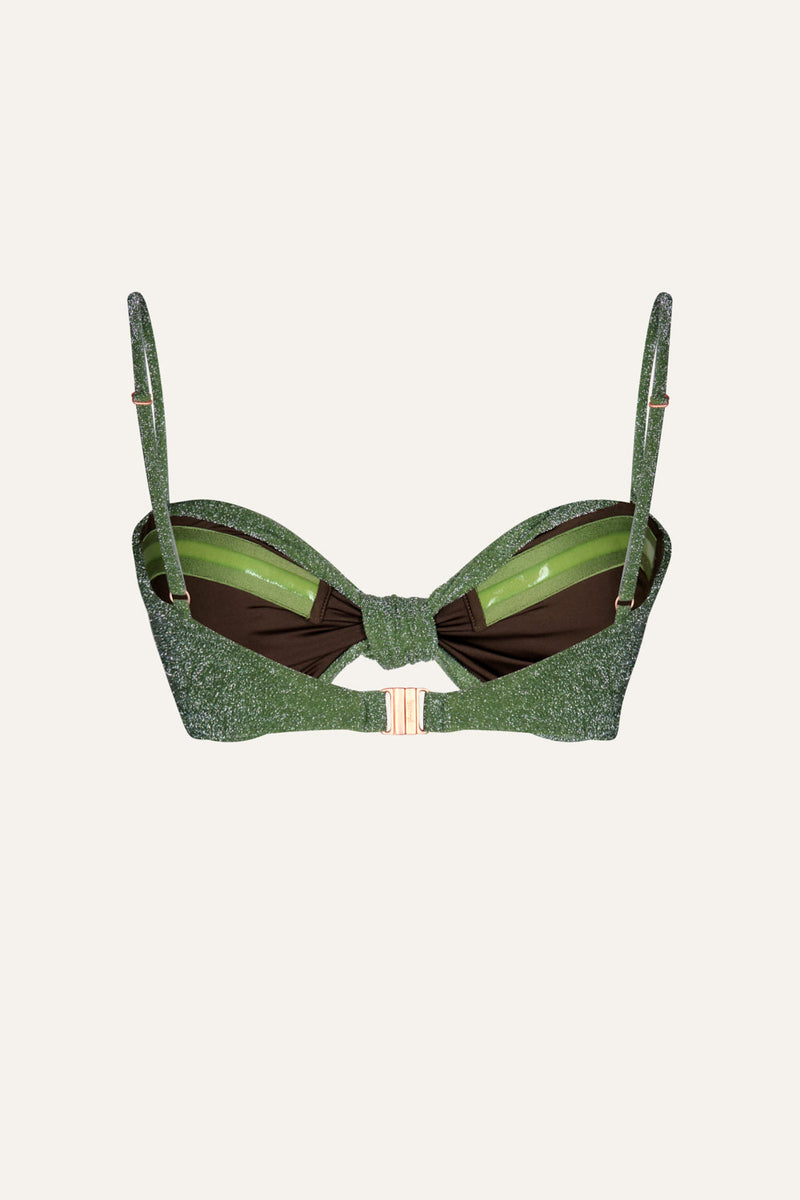 【お手ごろ価格】JOHANNA ORTIZ ブラウン ビキニ JOHANNA ORTIZ Intense Colorings bandeau bikini top | NET-A