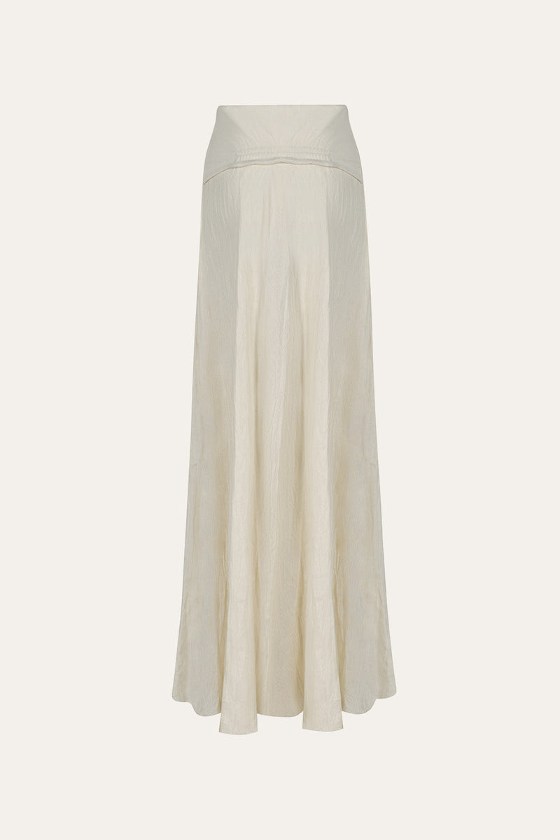 rough & swell MOON SKIRT ホワイト L 春夏用 Light And Sound Skirt - Summer Vacation '26 | Johanna Ortiz