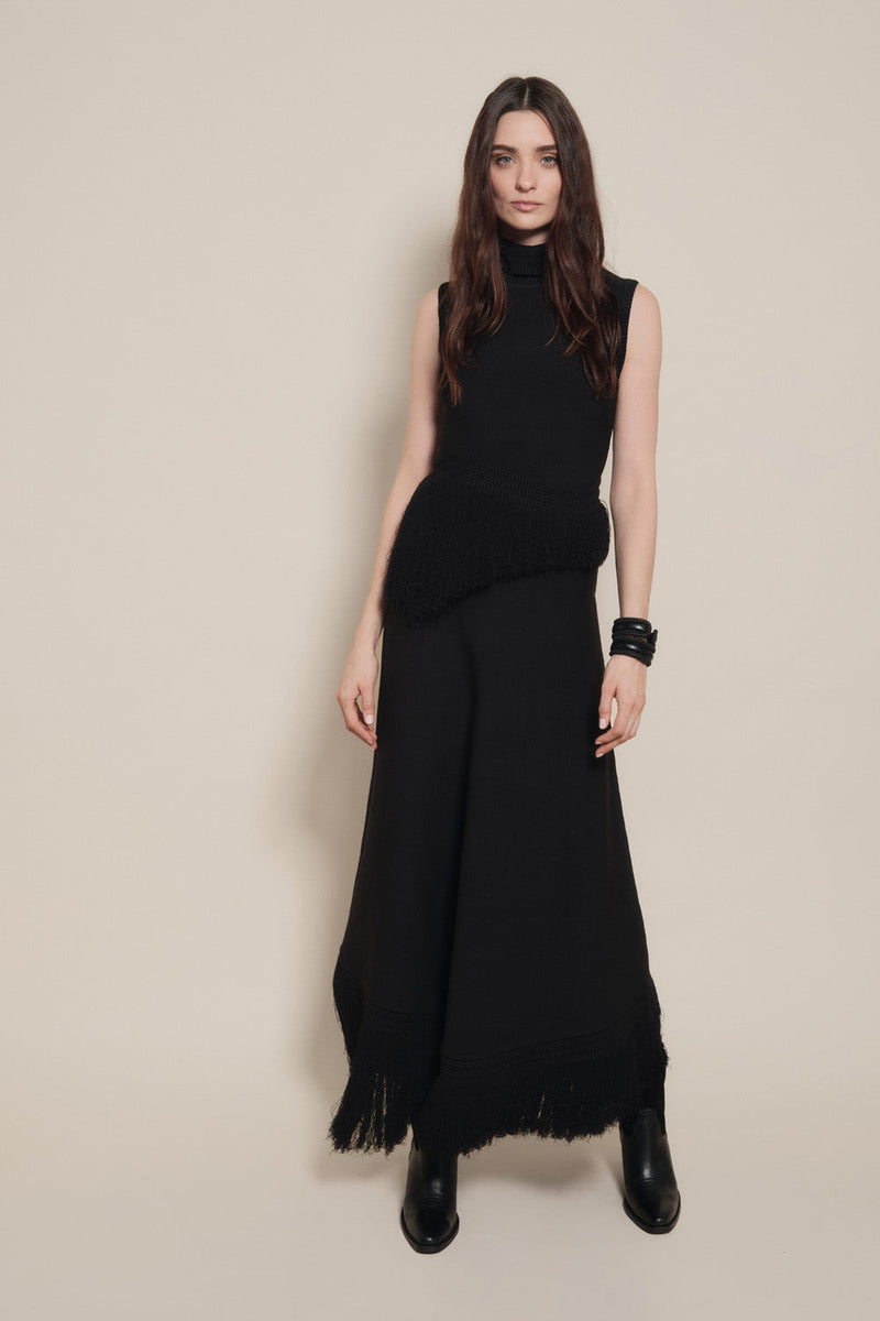 Johanna Ortiz Women's Fringe Dress - Black