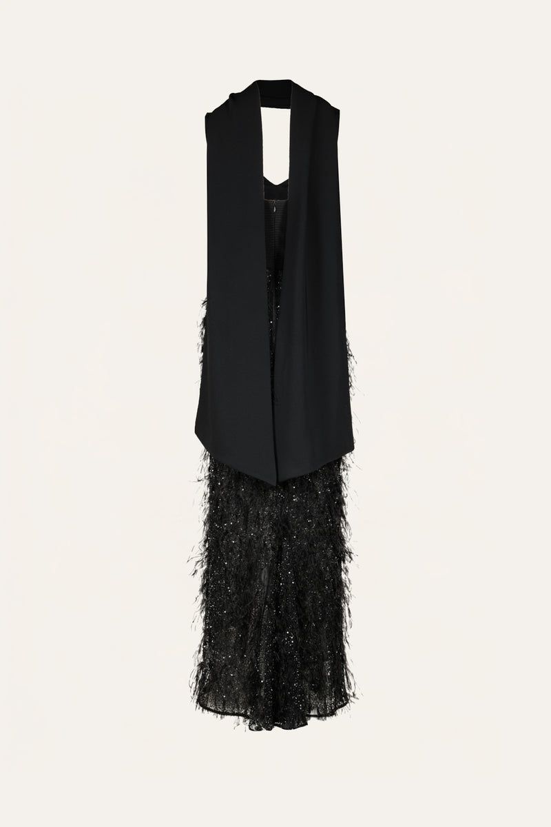 johanna ortiz navajo weaver metallic tweed maxi dress Navajo Weaver Dress