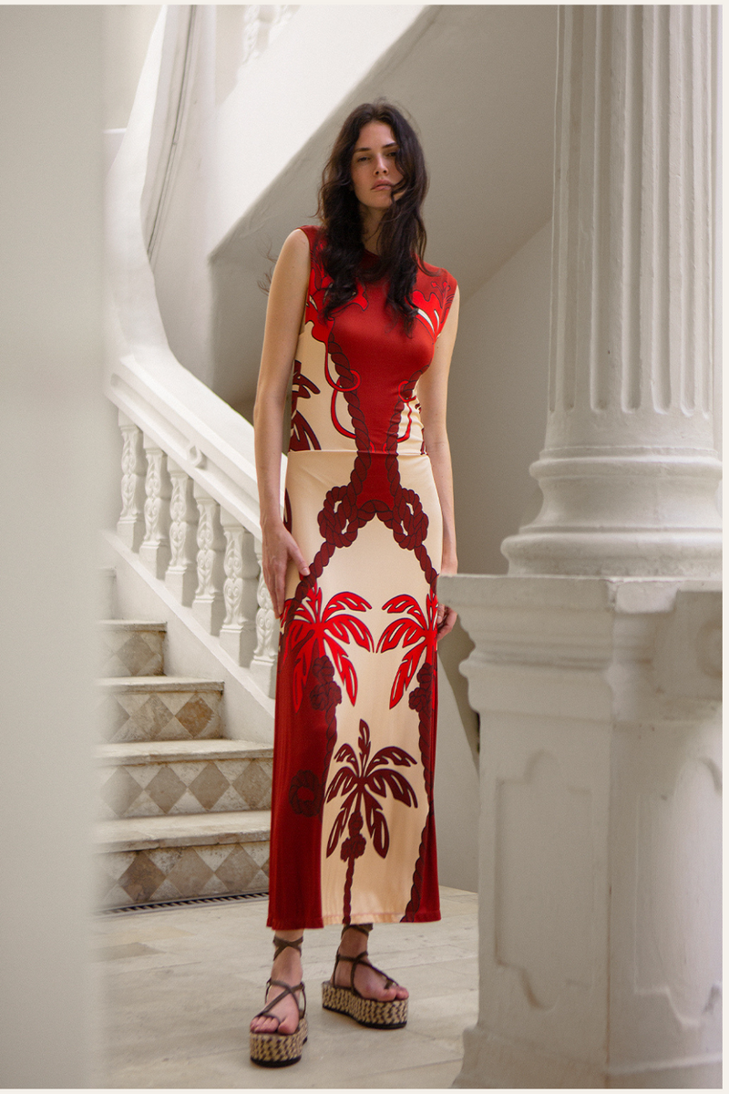 Sea Living Ankle Dress - Resort '25 | Johanna Ortiz