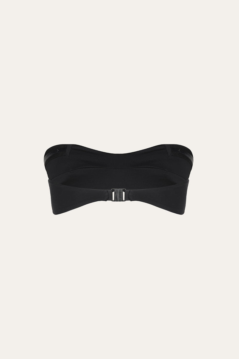Sea Sprite Bikini Top in Black - Winter Sun 25 | Johanna Ortiz