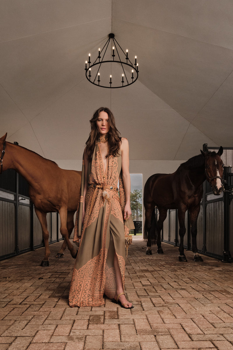 johanna ortiz brown dress Johanna Ortiz Offical Tales Of The Open Land Dress