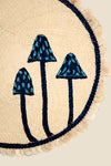 Mushrooms Forest Placemat in Blue - Johanna Ortiz