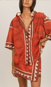 Paisley Situation Shirt in Red | Johanna Ortiz