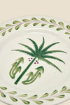 Wild Beauty Dessert Plate in Green - Johanna Ortiz