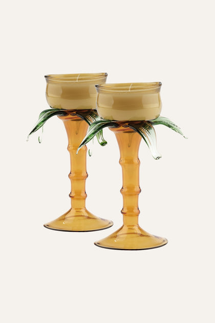 Sincelejo Candle Holders in Jade Set of 2