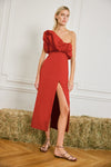 Noche Habanera Dress In Red | Johanna Ortiz