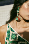 Swahili Earrings in Jade - Johanna Ortiz