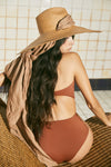 Vasta Llanura Hat in Camel - Johanna Ortiz