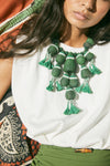 Jump For Joy Necklace in Green | Johanna Ortiz