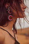 Savage Ornaments Earrings in Lila - Johanna Ortiz
