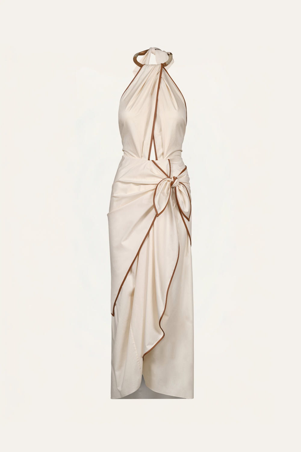 johanna ortiz dress Johanna Ortiz Women's Centro Del Cielo Ankle Dress - Ecru Camel