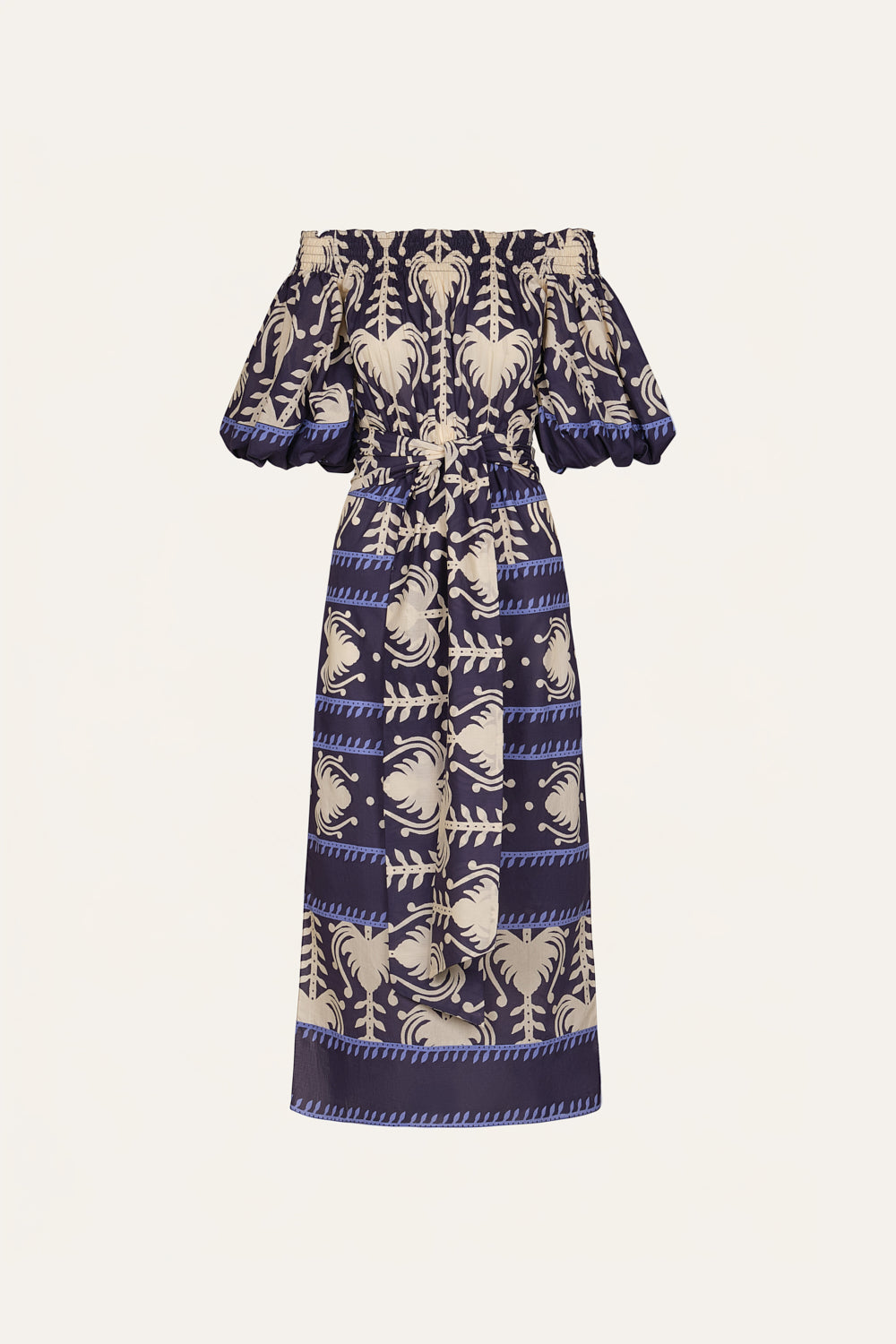 johanna ortiz dresses Johanna Ortiz Women's Harbor Hues Ankle Dress - Navy Ecru
