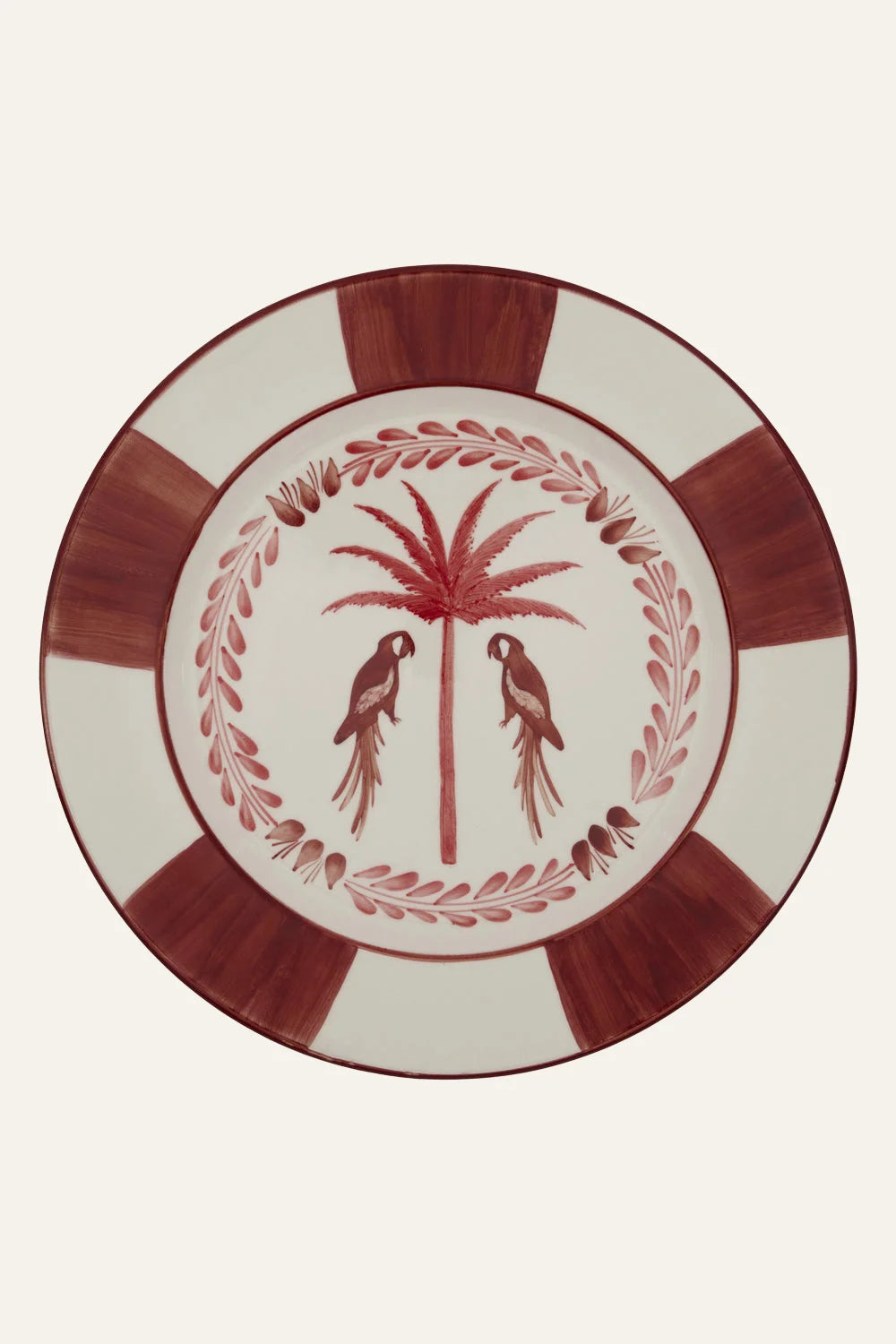 Macao Dinner Plate in Red Set of 2 - Home Collection | Johanna Ortiz