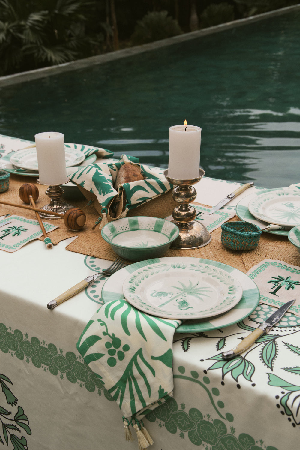 Mythic Ecosystem Maxi Table Mats in Ecru Set of 3 - Home Collection ...