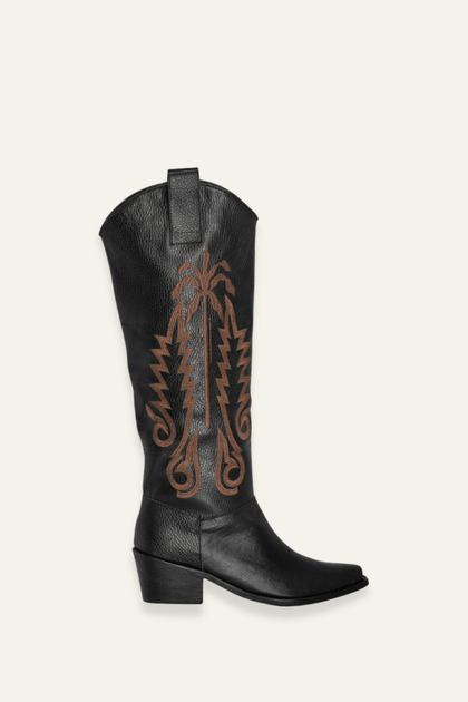 Paradise Garden Boots in Black