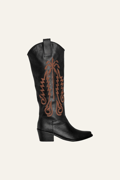Paradise Garden Boots in Black