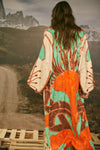 Romance Fluviar Kimono in Pea | Johanna Ortiz